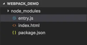 建立 entry.js 跟 index.html